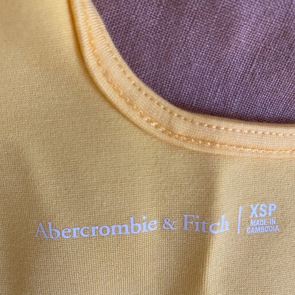 NWOT A&F yellow bodycon dress with cut-outs - Picture 5 of 5